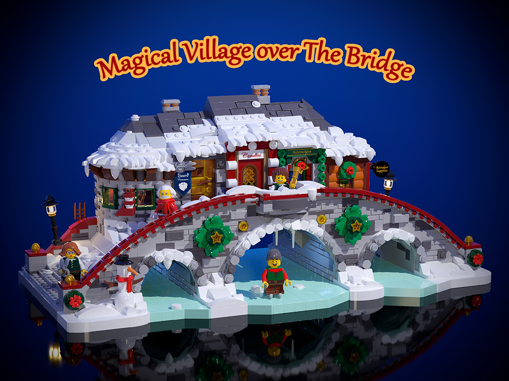 Magical Village over The Bridge